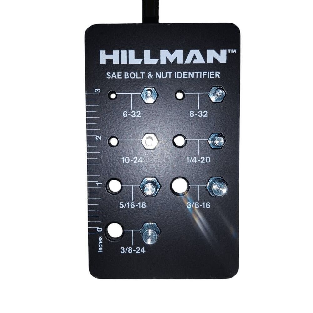 New Hillman SAE Bolt and Nut Size Identifier Tool Commercial Business Quality